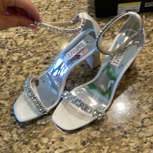 Badgley Mischka Harriet Bridal Block Heels MP5802 Women’s Size 8.5 - Picture 4 of 6